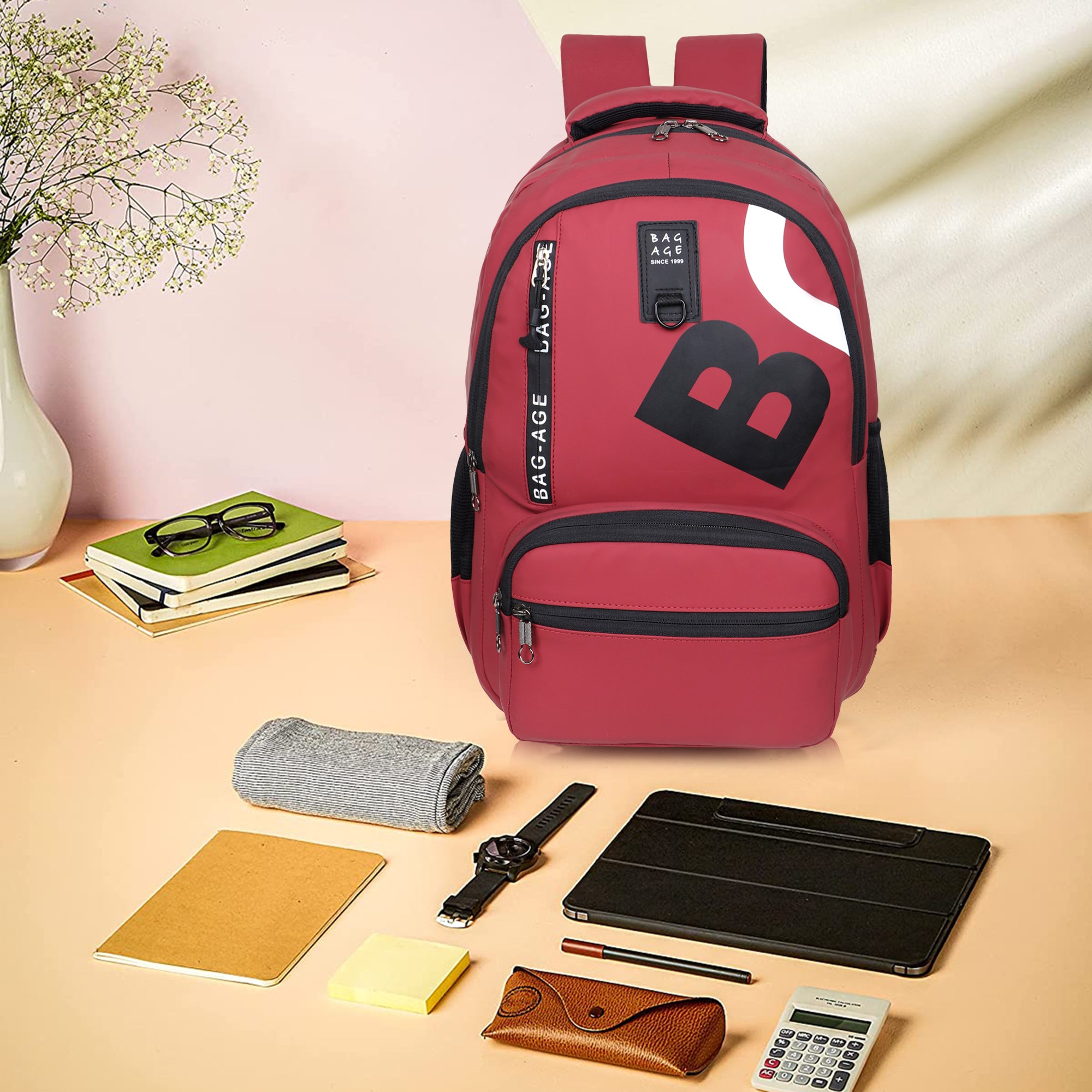 9214 School Bag - Red