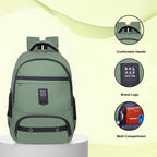 9215 School Bag - Olive Green