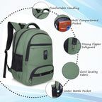 9215 School Bag - Olive Green
