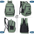 9215 School Bag - Olive Green
