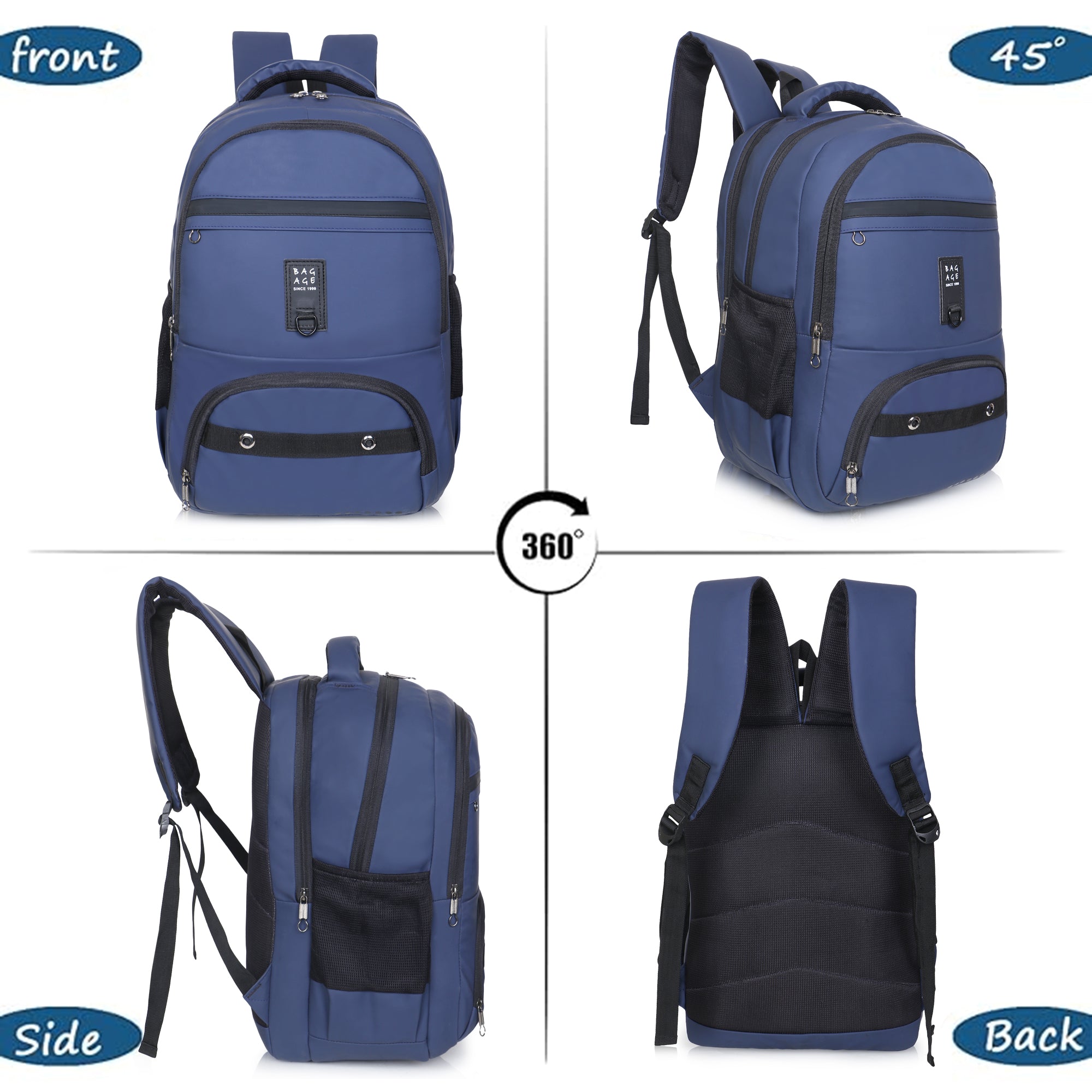 9215 School Bag - Navy Blue