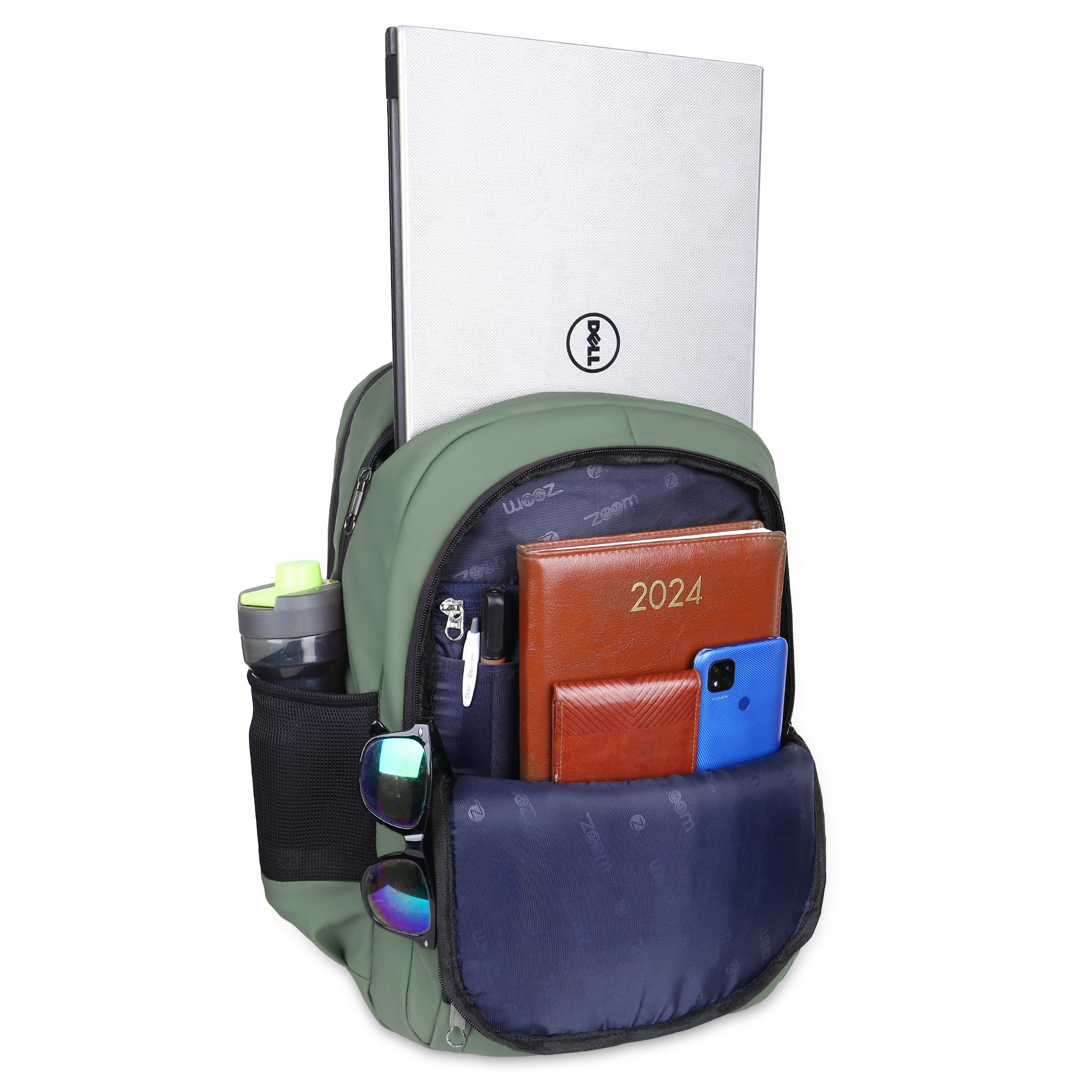 9215 School Bag - Olive Green