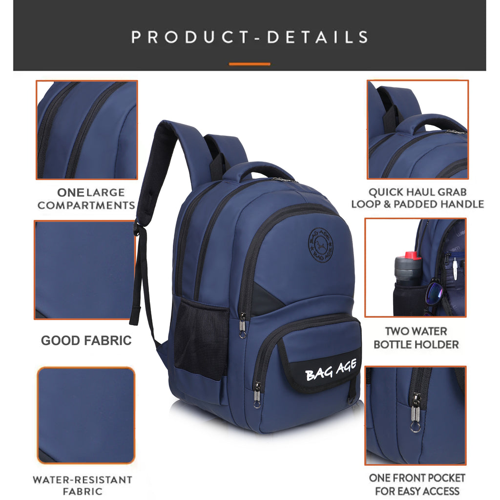 9217 School Bag - Navy Blue