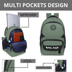 9217 School Bag - Olive Green