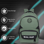 9217 School Bag - Olive Green
