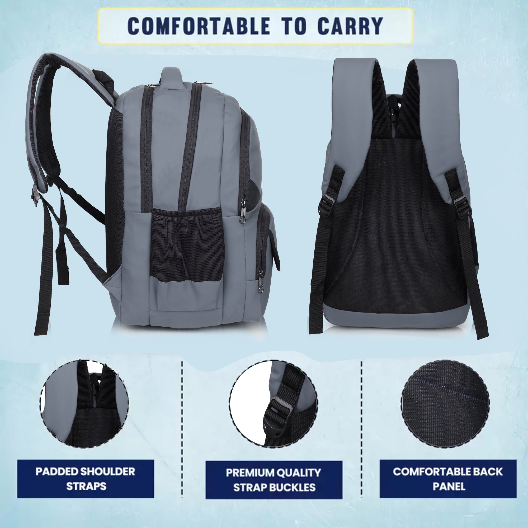 9217 School Bag - Grey