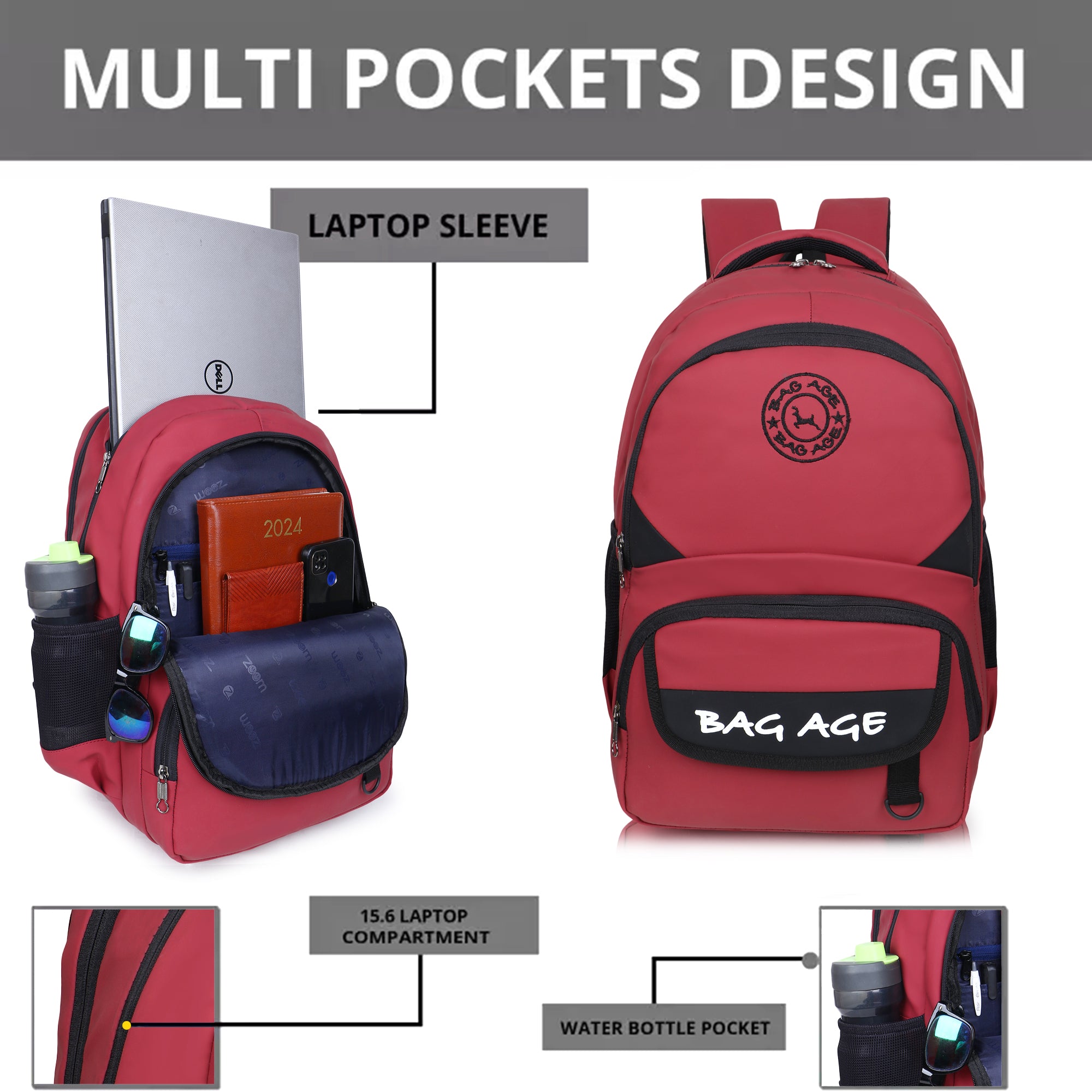 9217 School Bag - Red