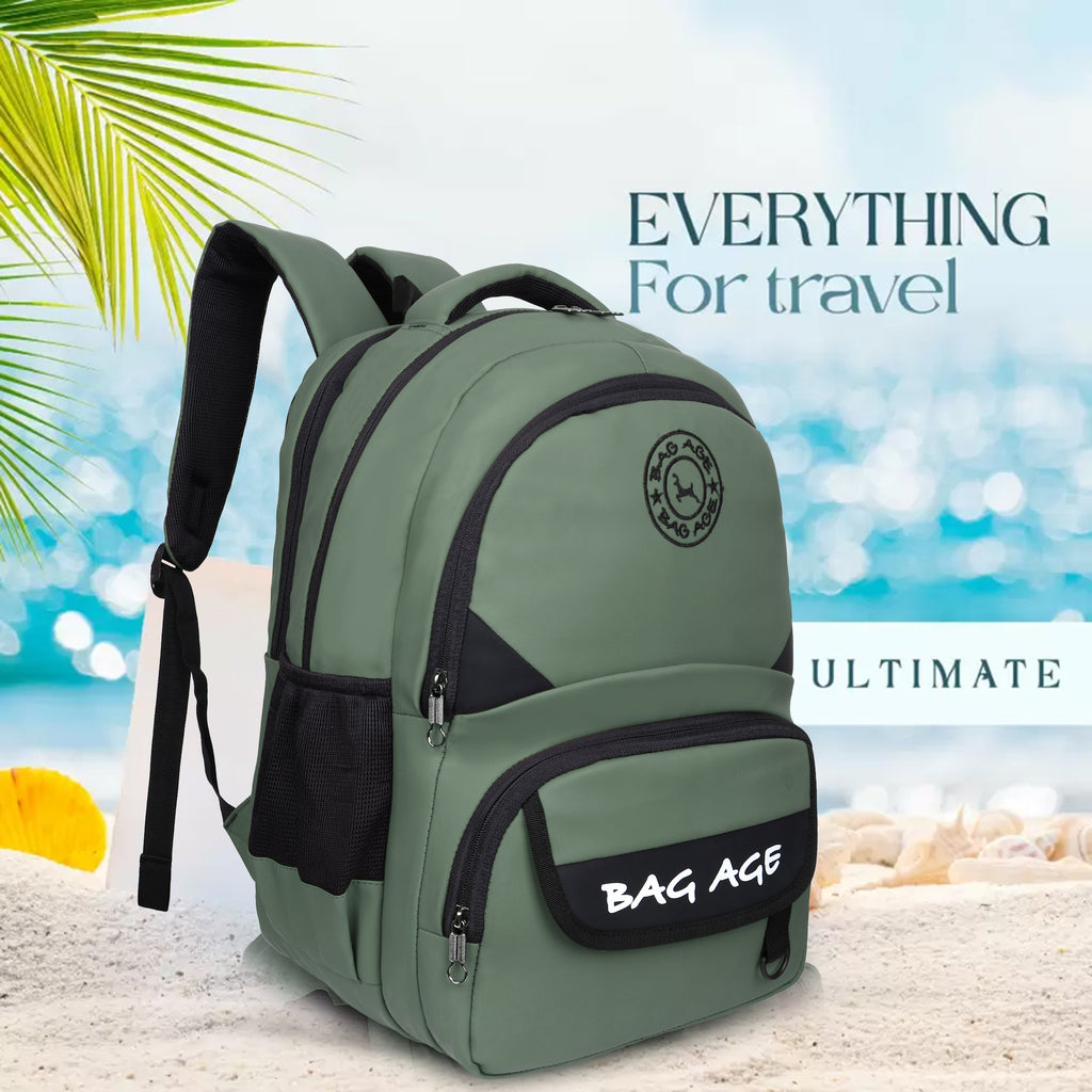 9217 School Bag - Olive Green