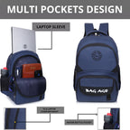 9217 School Bag - Navy Blue