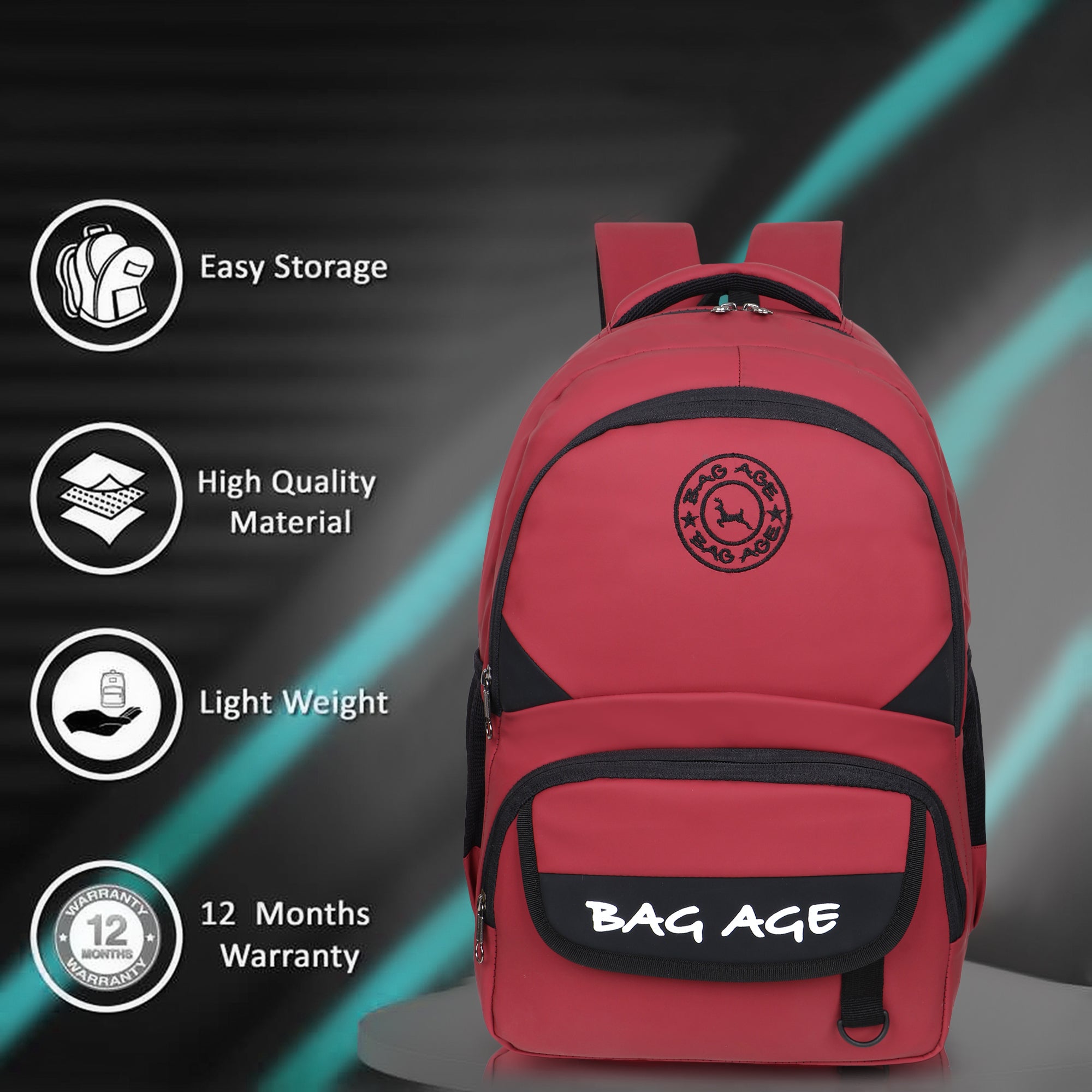 9217 School Bag - Red