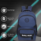 9217 School Bag - Navy Blue