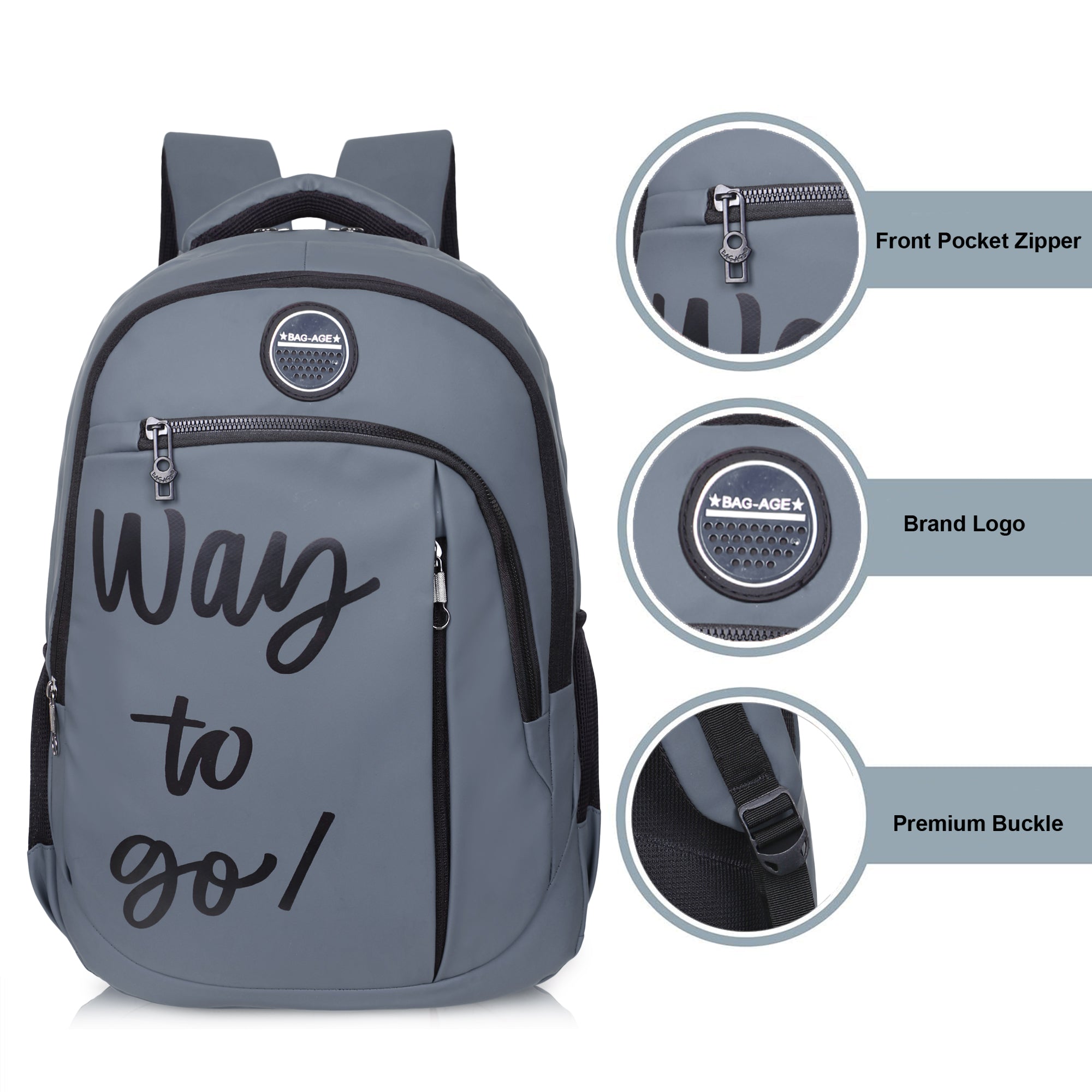 9218 School Bag - Grey