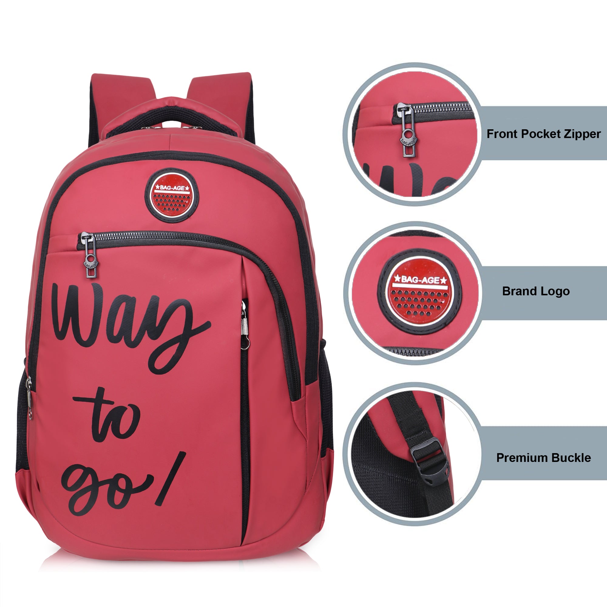 9218 School Bag - Red