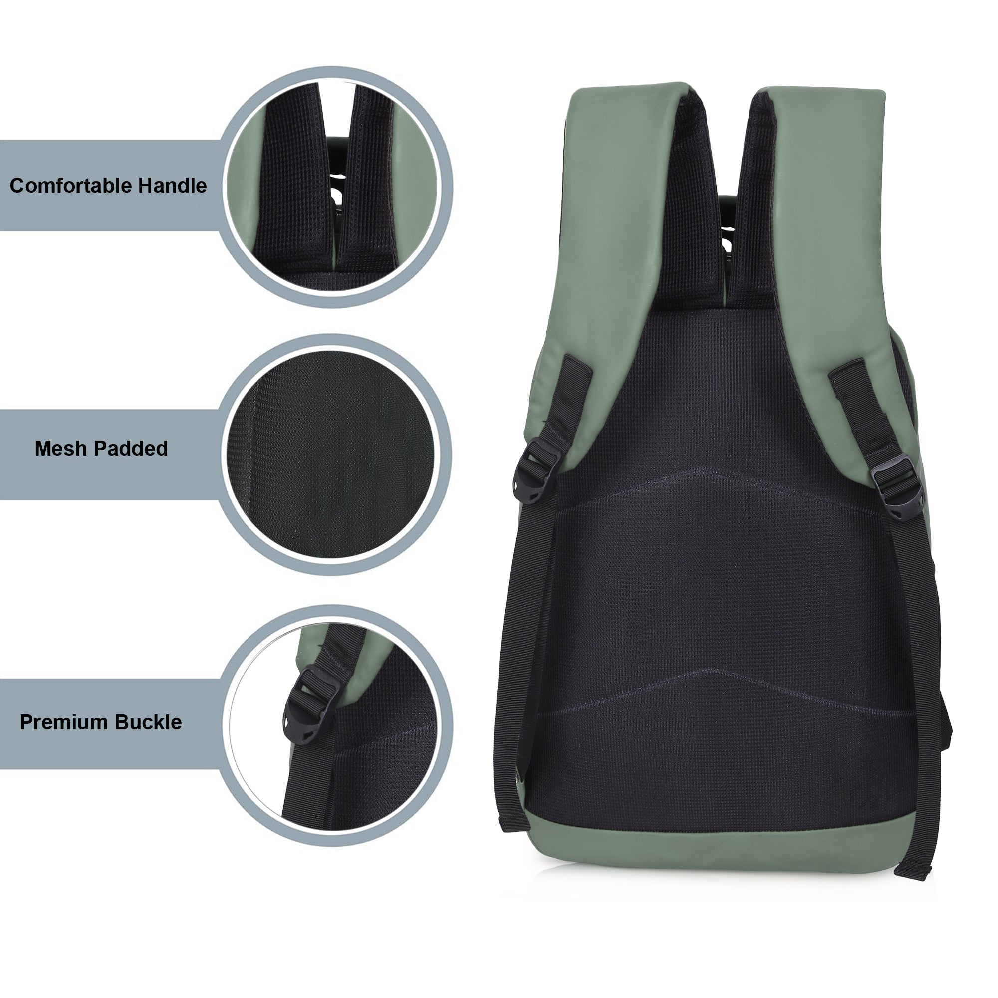9218 School Bag - Olive Green