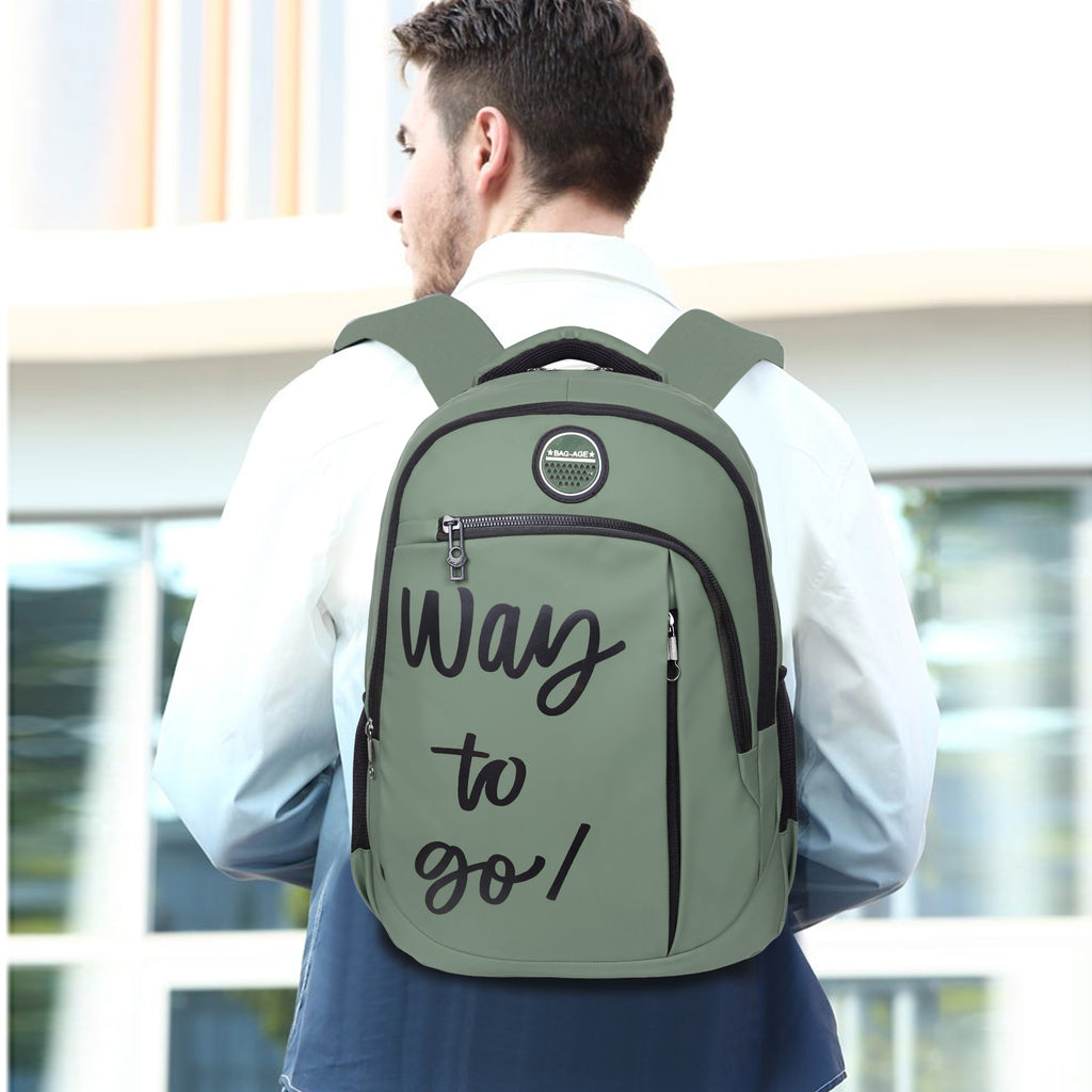 9218 School Bag - Olive Green