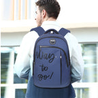 9218 School Bag - Navy Blue