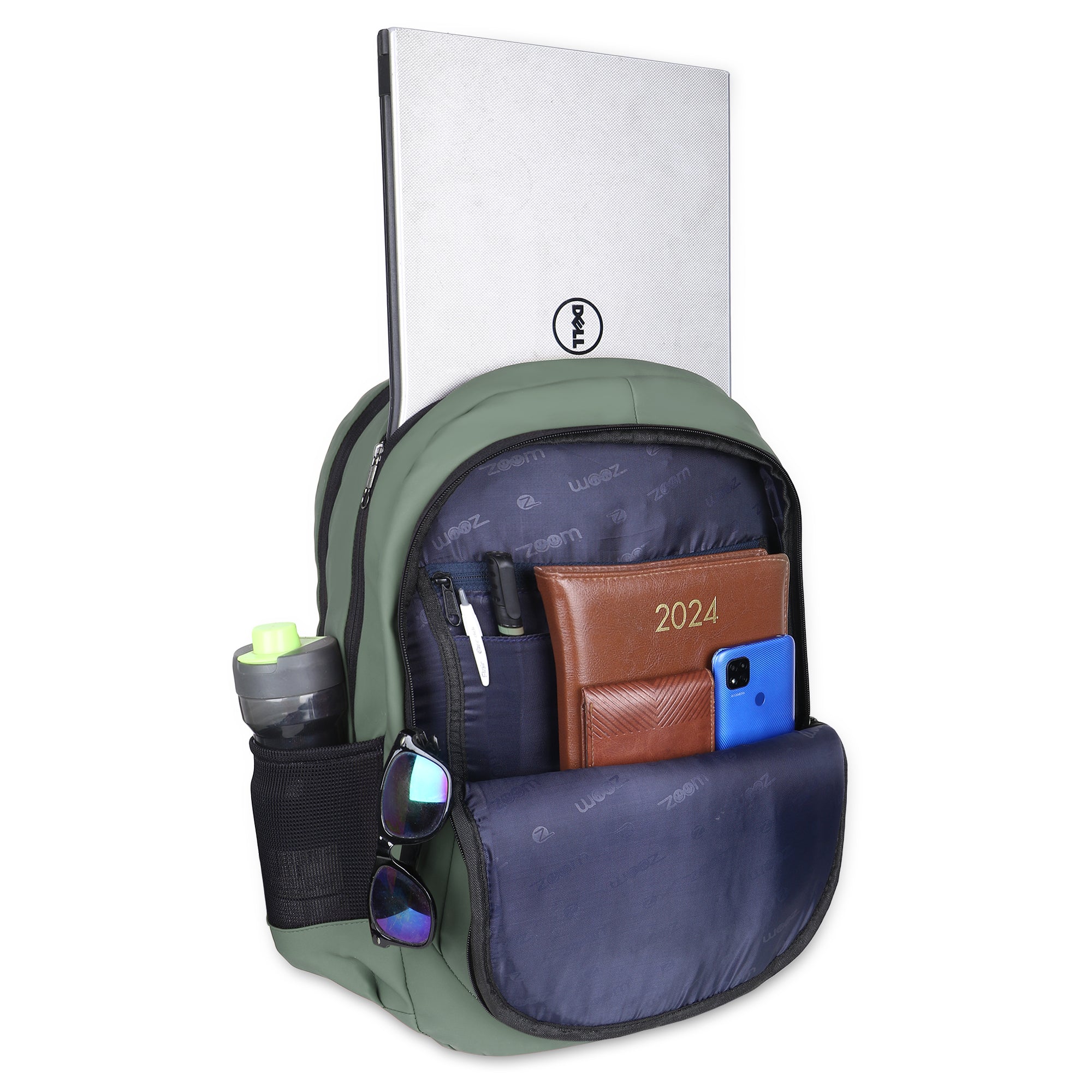 9218 School Bag - Olive Green