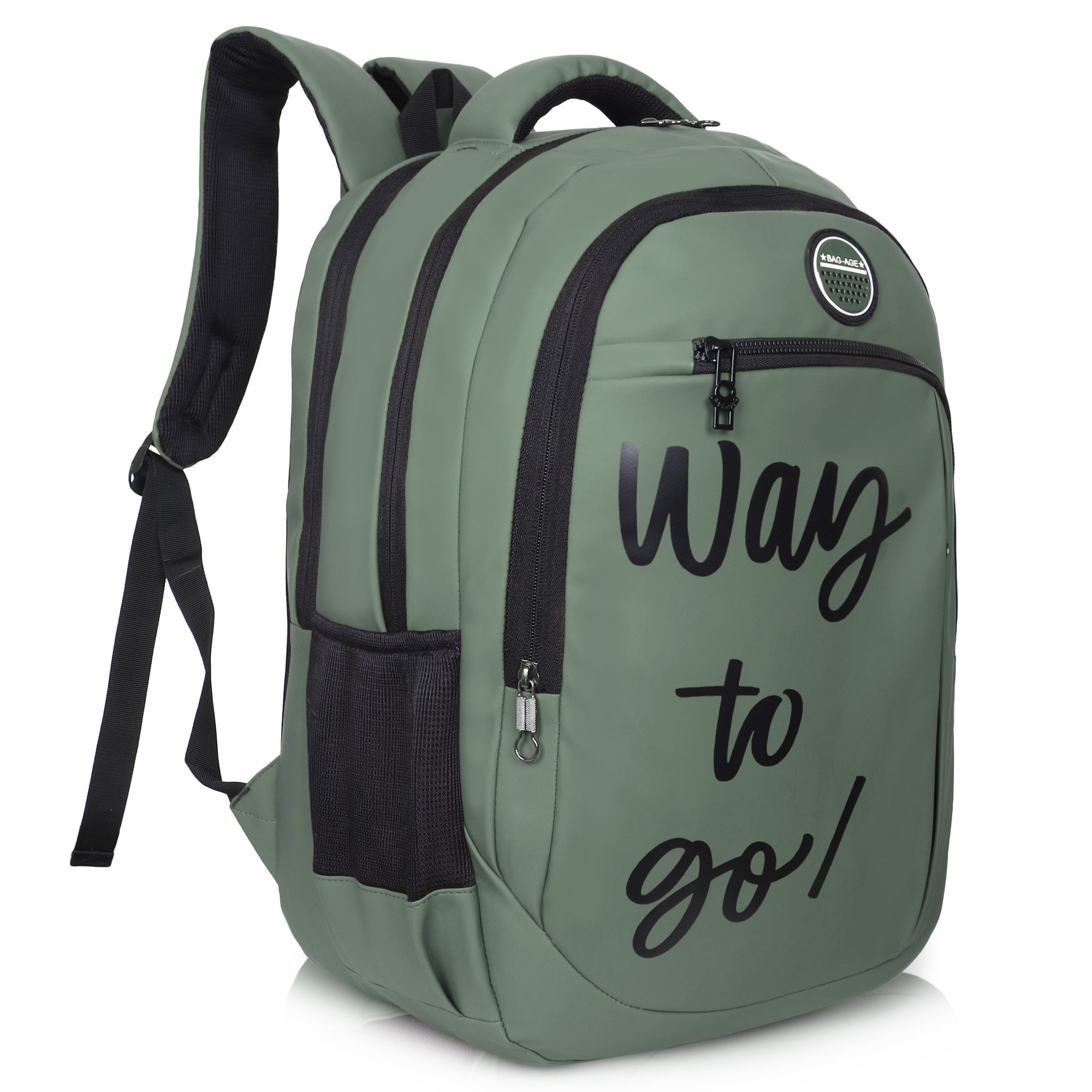 9218 School Bag - Olive Green