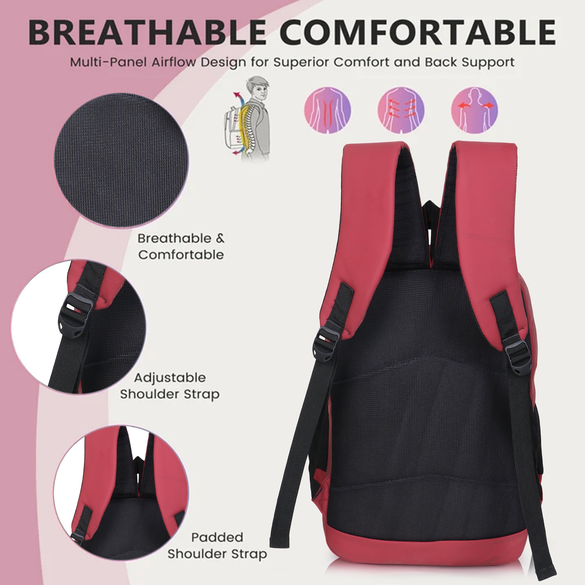 9219 School Bag - Red
