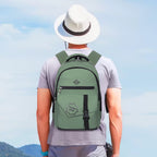 9219 School Bag - Olive Green