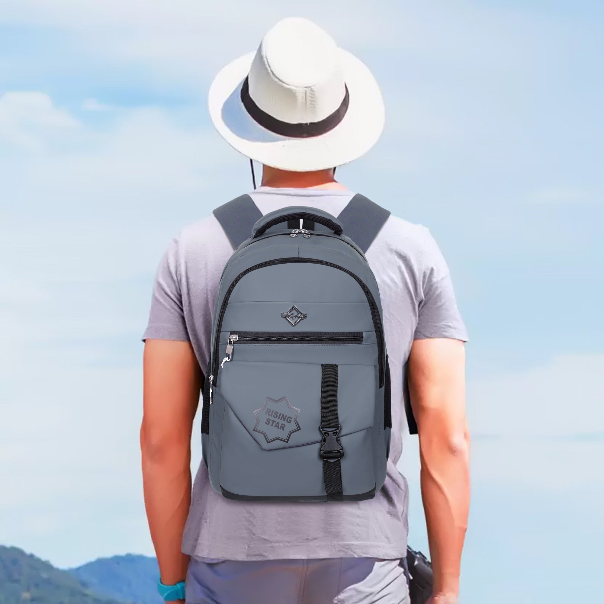 9219 School Bag - Grey