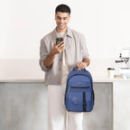 9219 School Bag - Navy Blue