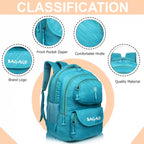 9407 School Bag - Turquoise Green