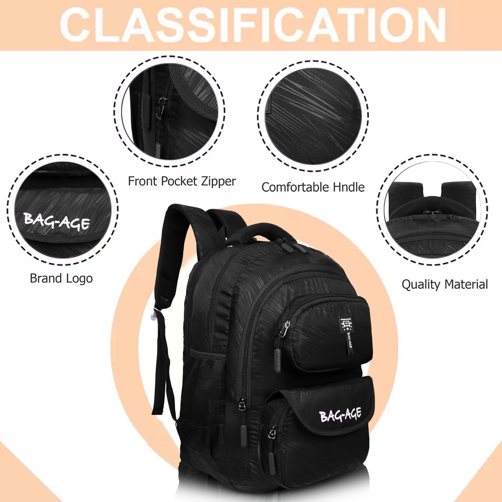 9407 School Bag - Black