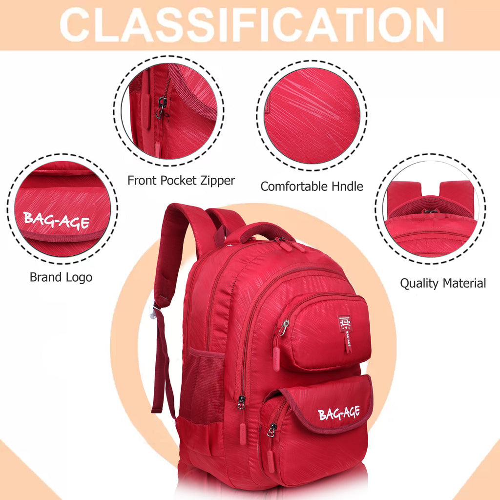 9407 School Bag - Red