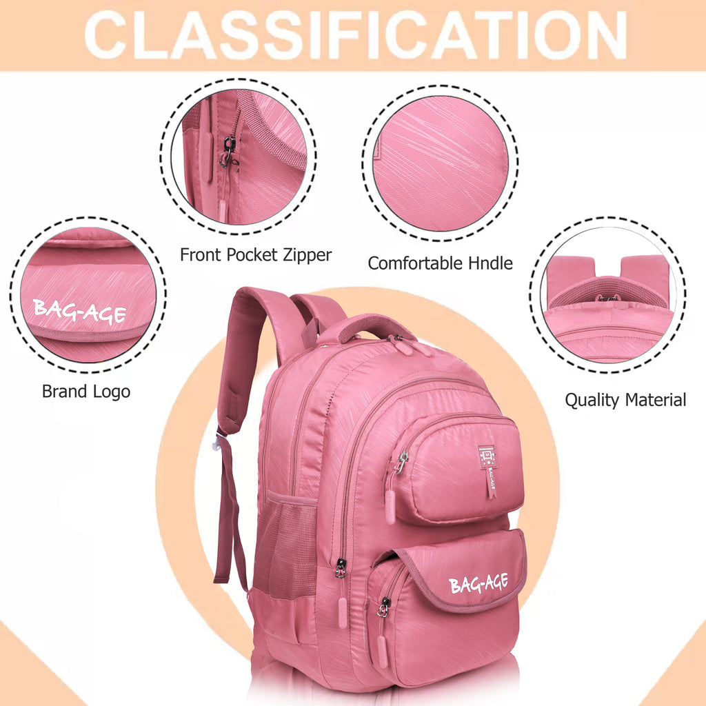 9407 School Bag - Pink
