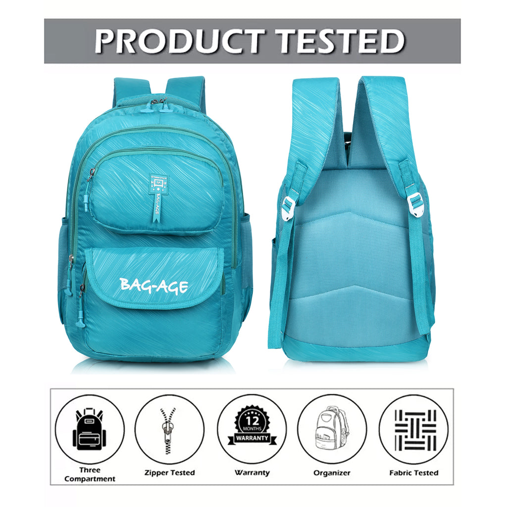 9407 School Bag - Turquoise Green