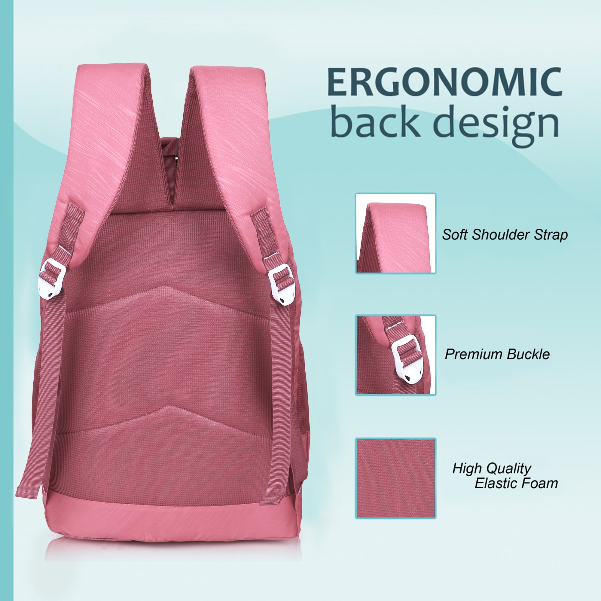 9407 School Bag - Pink