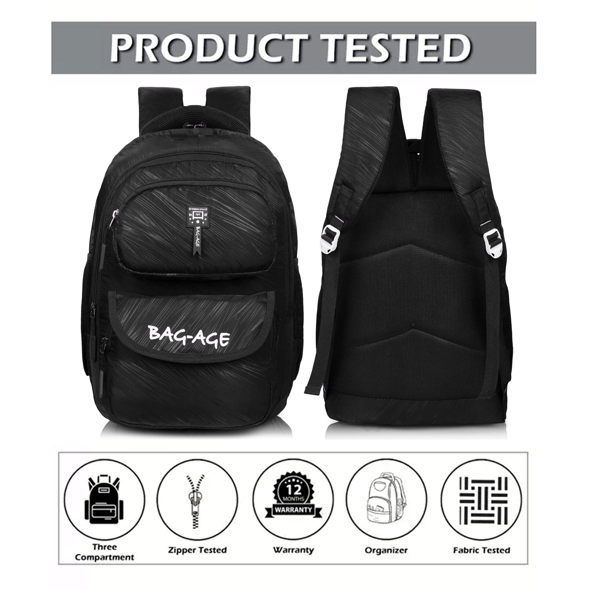 9407 School Bag - Black