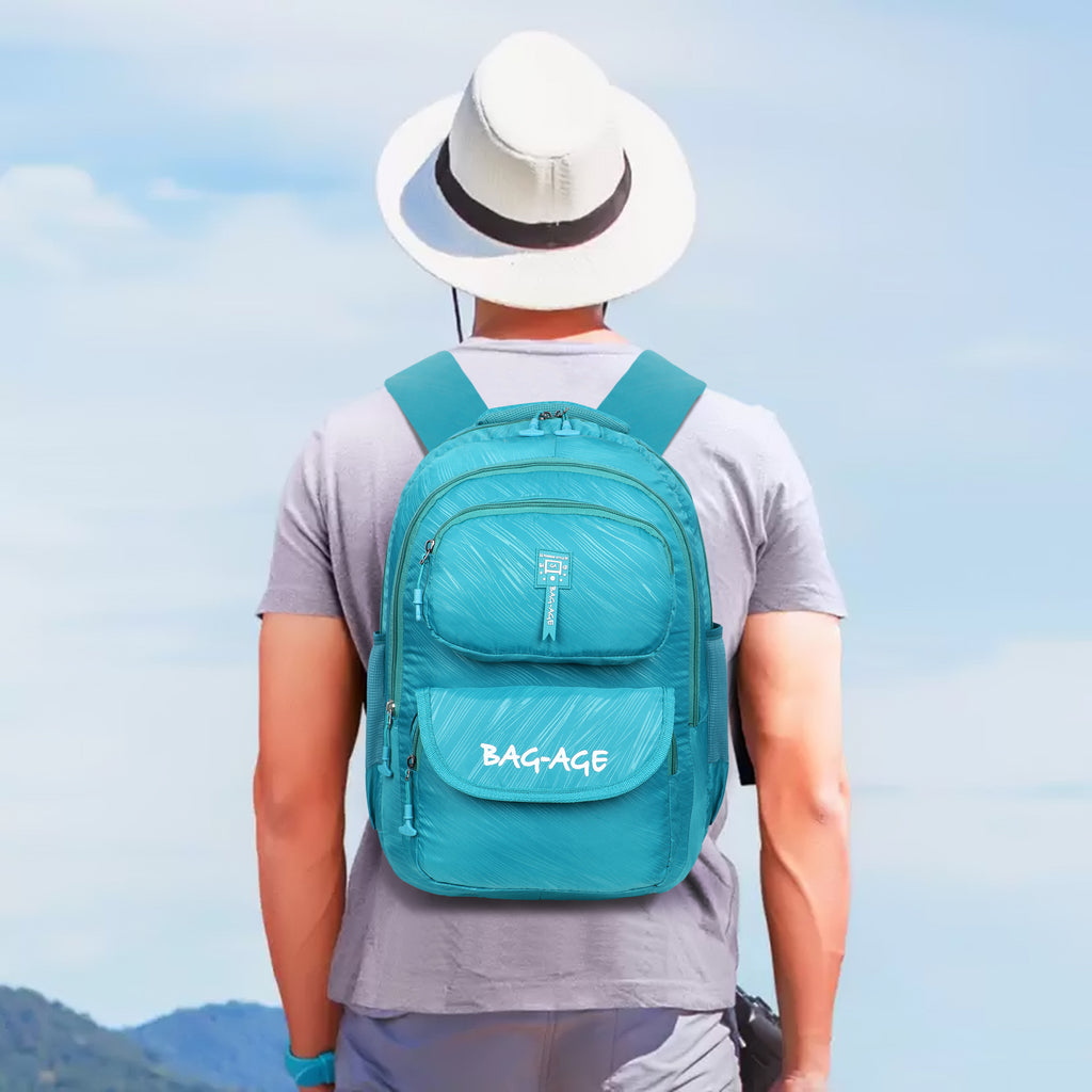 9407 School Bag - Turquoise Green
