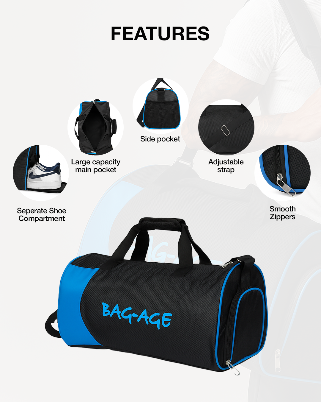 7804 Duffel Bag - Black