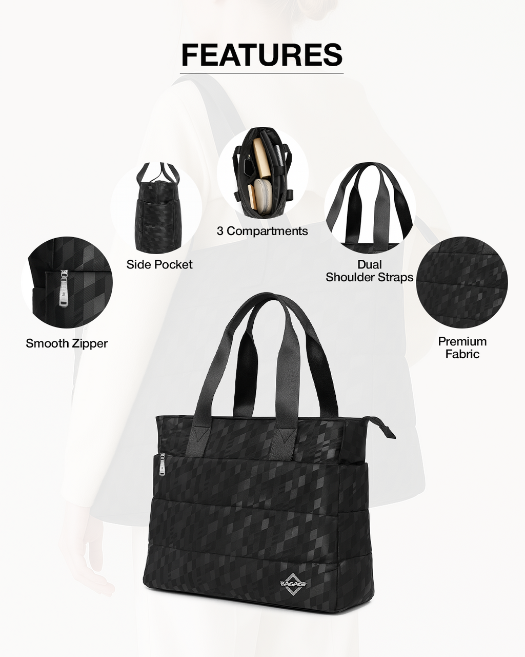 HB48 Tote Bag - Black