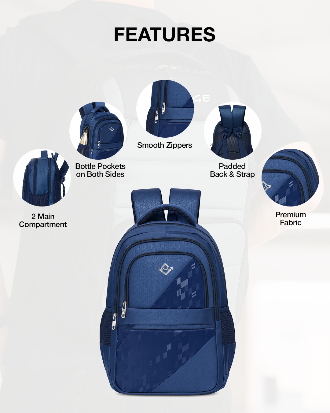 2304 Laptop Bag - Blue