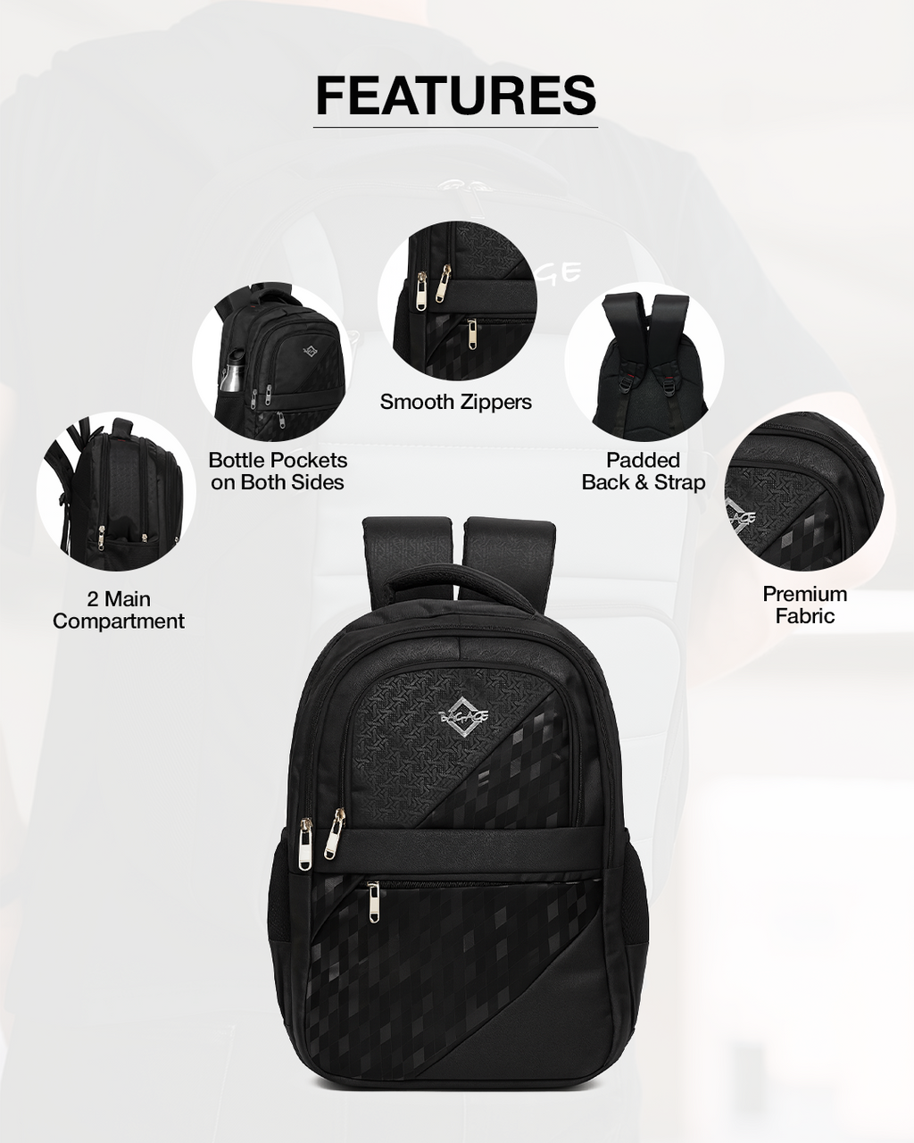 2304 Laptop Bag - Black