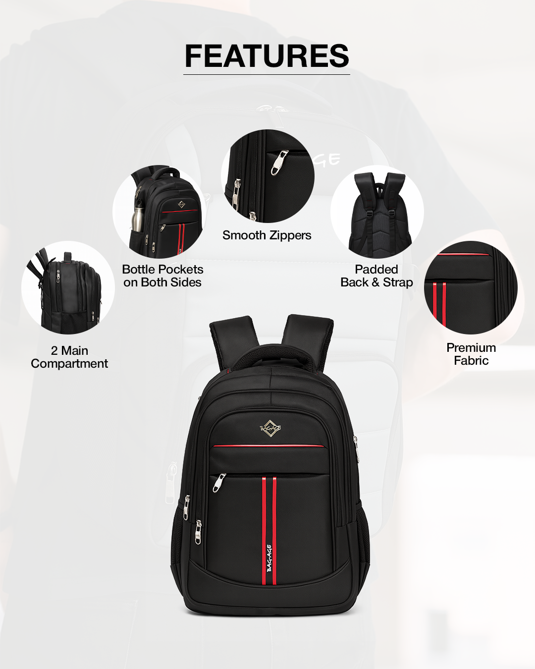 9207 LAPTOP BAG - Black