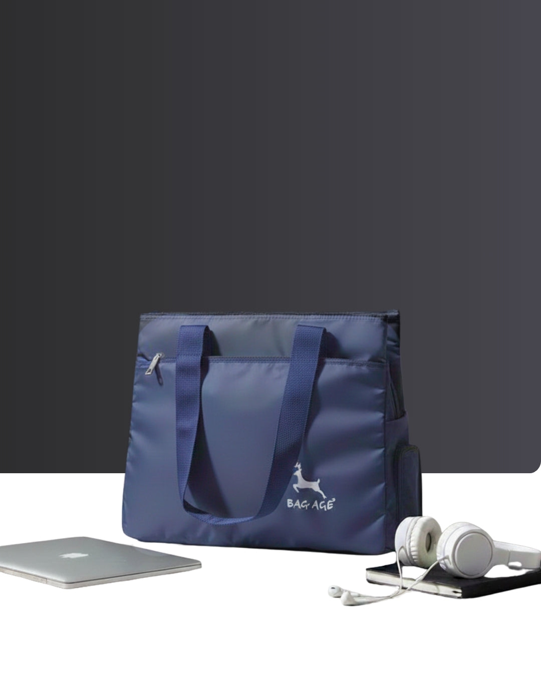 BAG-AGE HB08 Tote Bag - Navy Blue