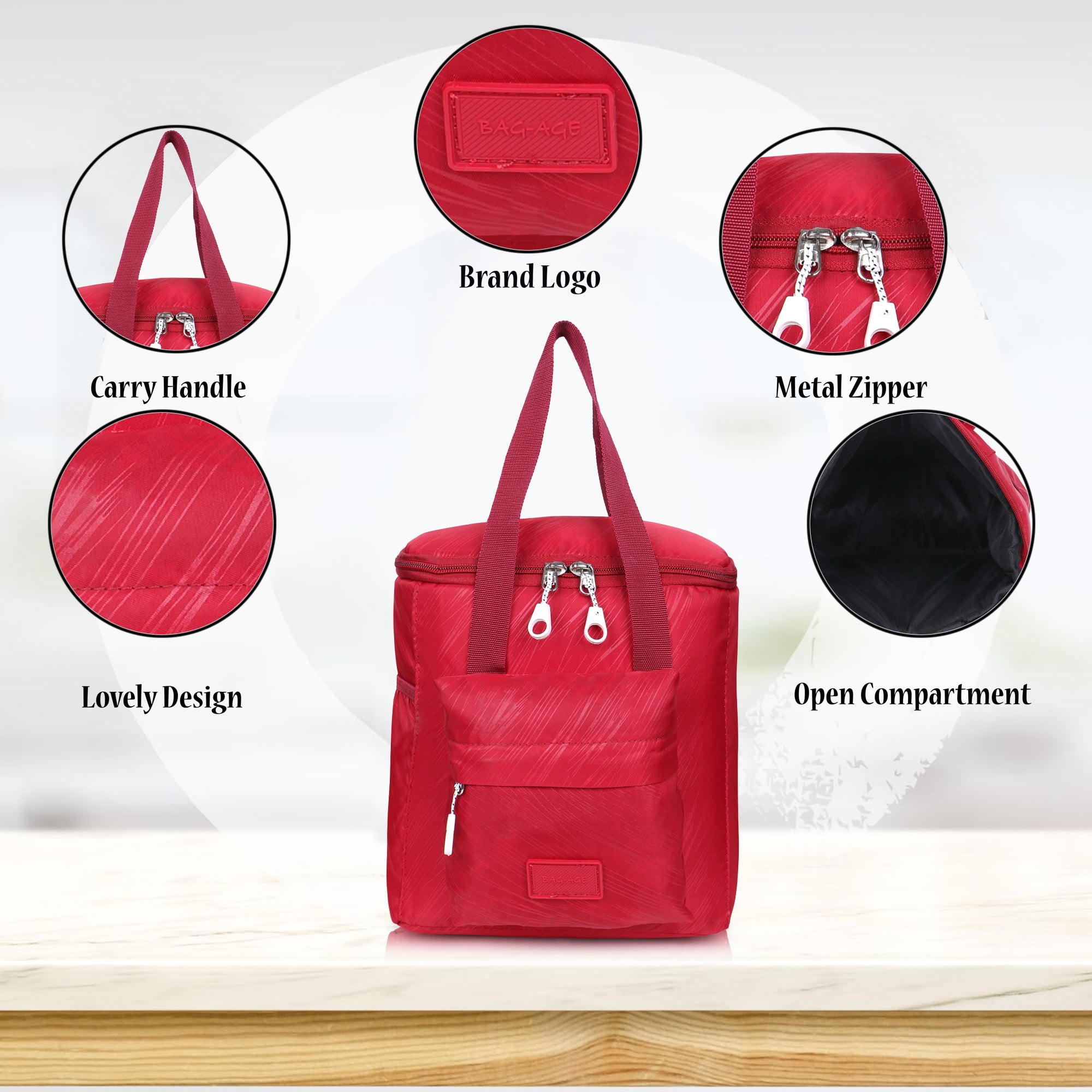 TV10 Tiffin Bag - Red