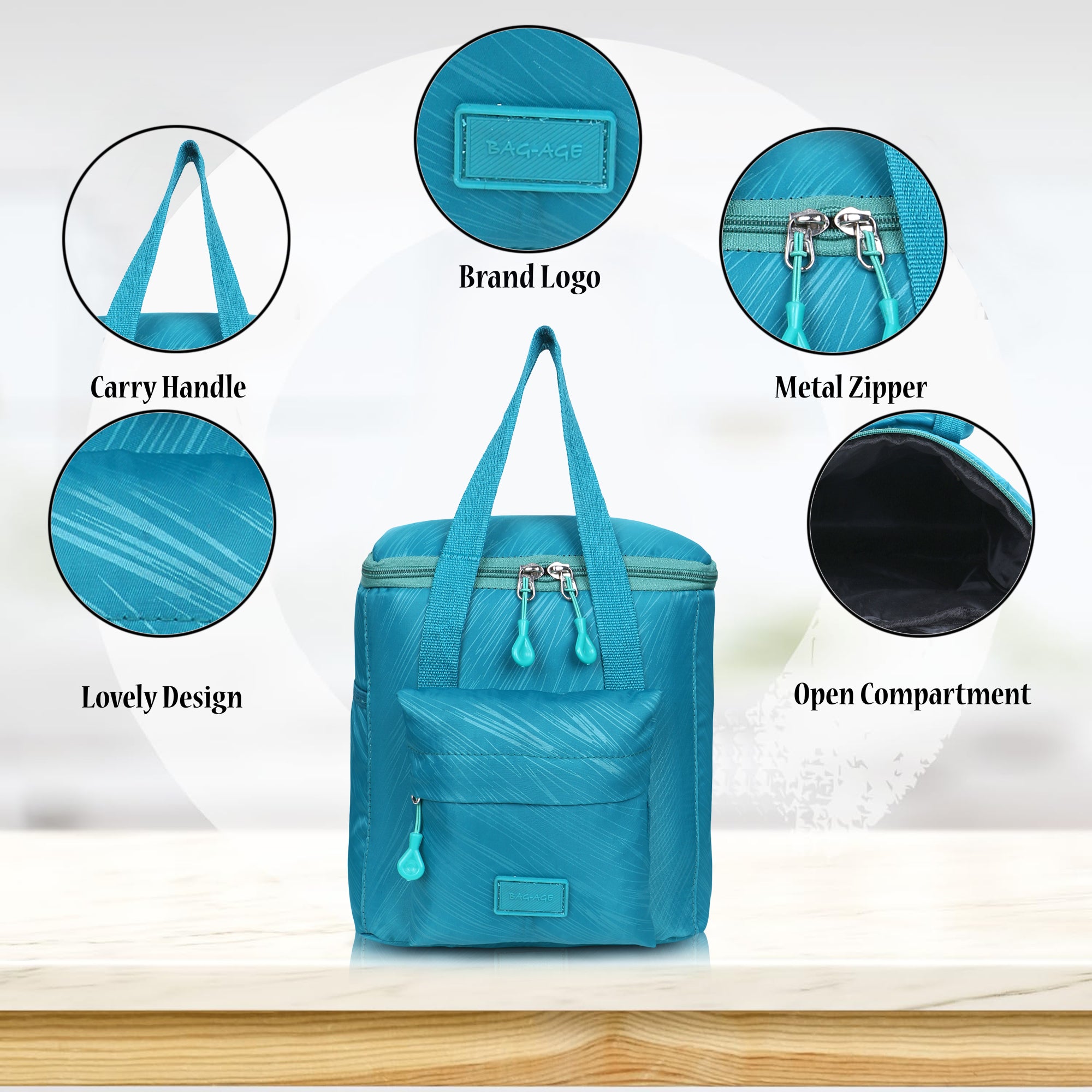 TV10 Tiffin Bag - Turquoise Green