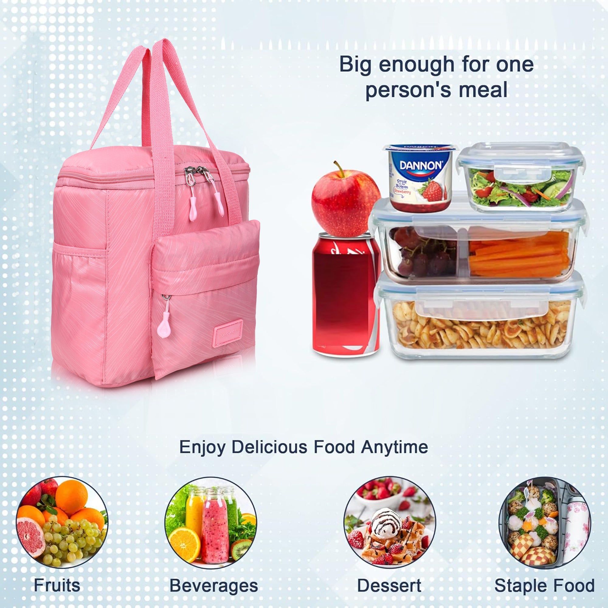TV10 Tiffin Bag - Pink