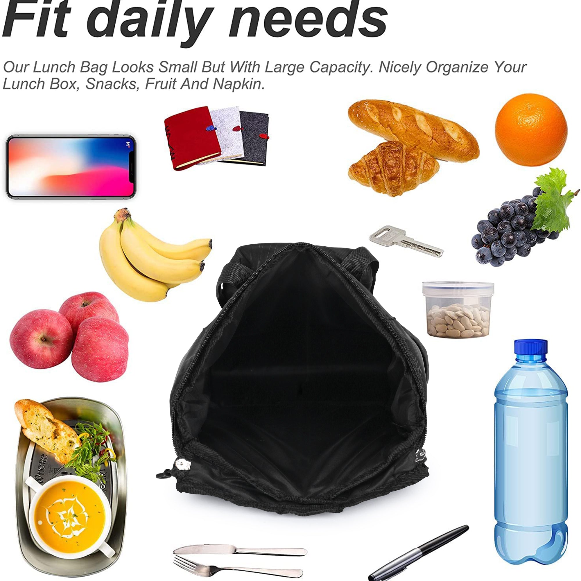 TV10 Tiffin Bag - Black