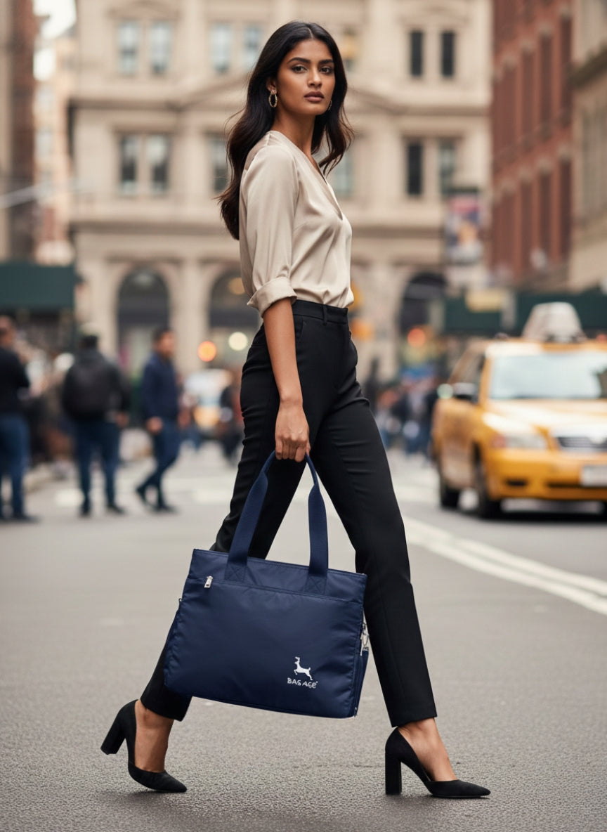 BAG-AGE HB08 Tote Bag - Navy Blue