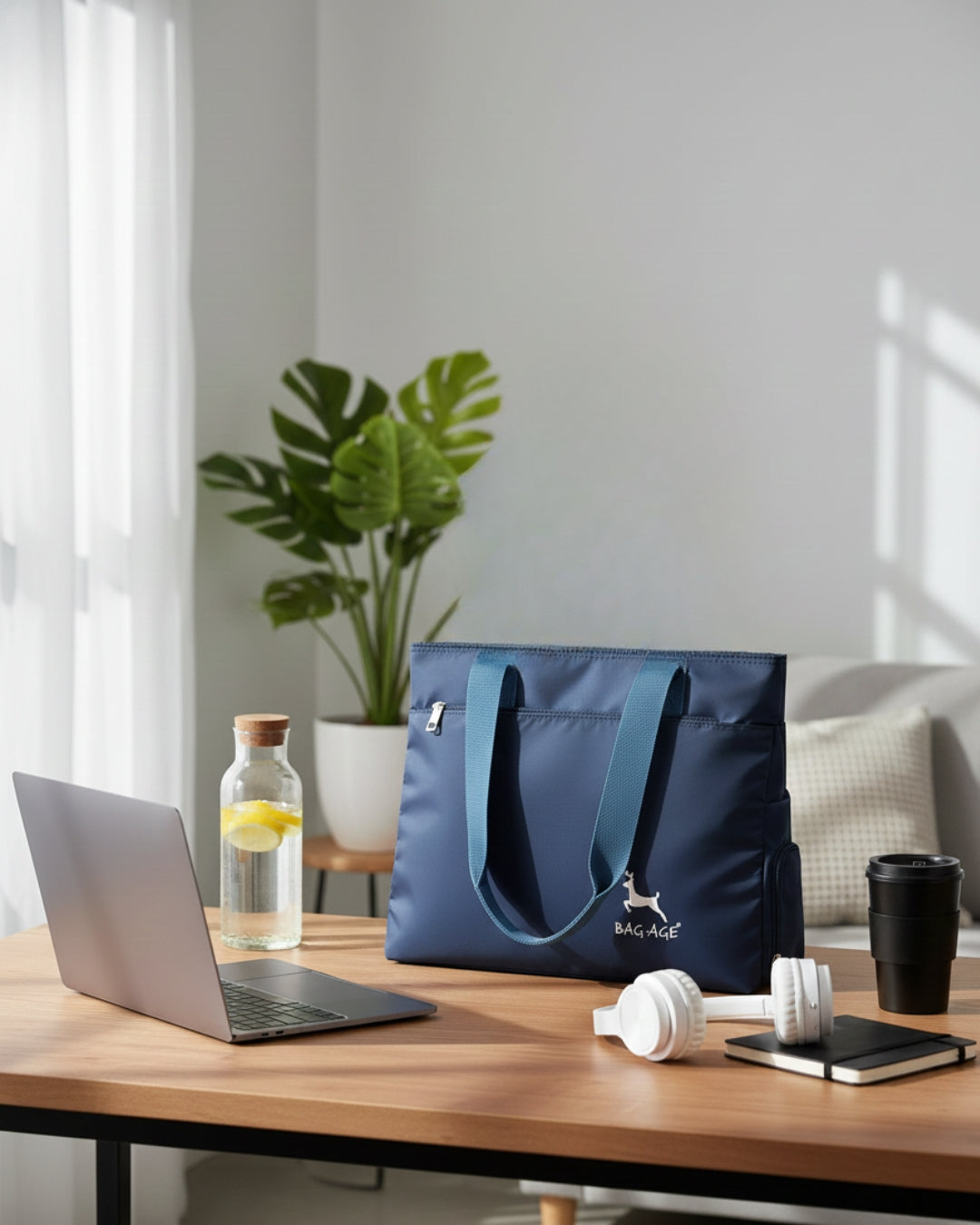 BAG-AGE HB08 Tote Bag - Navy Blue